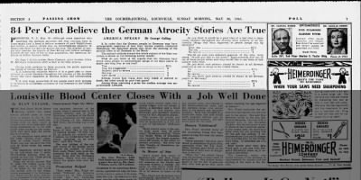84 Per Cent Believe the German Atrocity Stories Are True