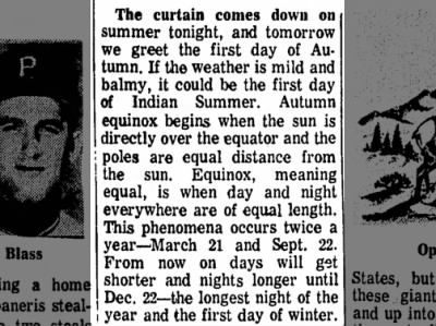 Autumn Equinox, 1968