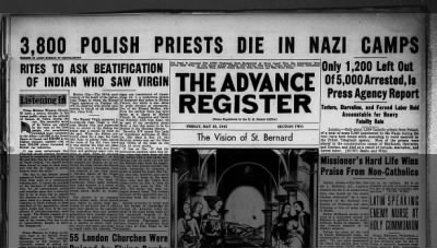 3,800 POLISH PRIESTS DIE IN NAZI CAMPS