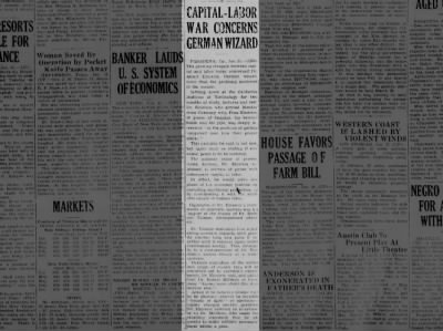 Capital-Labor War Concerns German Wizard